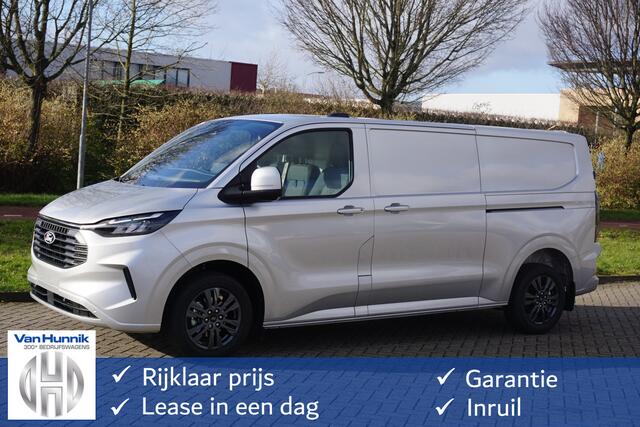 Ford TRANSIT CUSTOM 300L 170PK Limited AUT MY2024 Navi, ACC, Trekhaak, 360° Cam, 17" LM, 2x Schuifdeur!! NR. 112