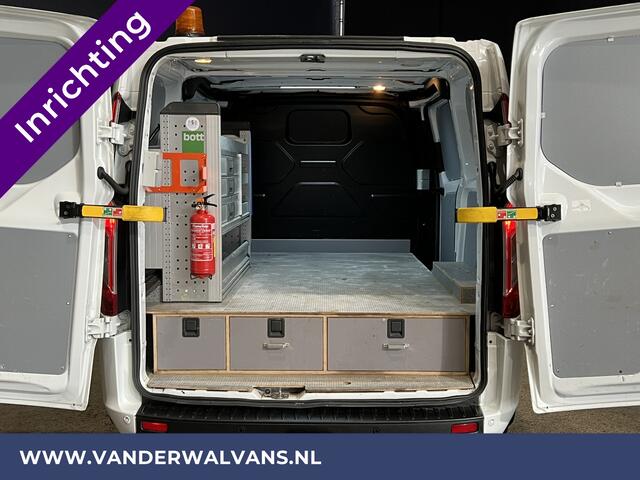 Ford TRANSIT CUSTOM 2.0 TDCI L1H1 inrichting Euro6 Airco | 2500kg Trekhaak | Omvormer | Cruisecontrol Parkeersensoren, Android auto