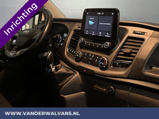 Ford TRANSIT CUSTOM 2.0 TDCI L1H1 inrichting Euro6 Airco | 2500kg Trekhaak | Omvormer | Cruisecontrol Parkeersensoren, Android auto