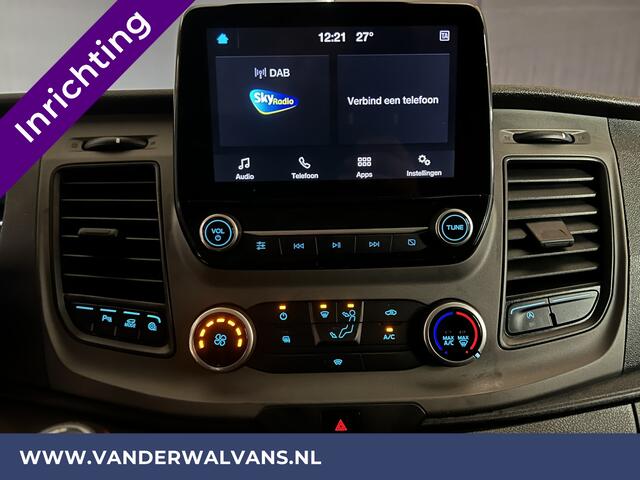 Ford TRANSIT CUSTOM 2.0 TDCI L1H1 inrichting Euro6 Airco | 2500kg Trekhaak | Omvormer | Cruisecontrol Parkeersensoren, Android auto