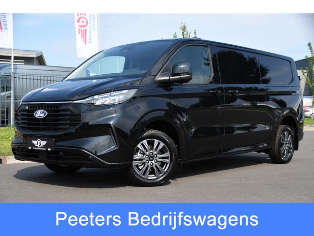 Ford TRANSIT CUSTOM 320 2.0 TDCI L2H1 Limited Black Edition Adaptieve Cruise, Camera, Carplay, 170PK, 2 x Schuifdeur, Multimedia, Keyless, LED,