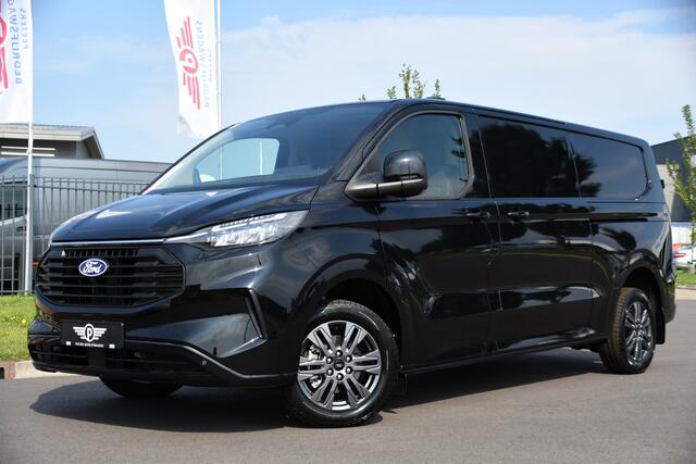 Ford TRANSIT CUSTOM 320 2.0 TDCI L2H1 Limited Black Edition Adaptieve Cruise, Camera, Carplay, 170PK, 2 x Schuifdeur, Multimedia, Keyless, LED,