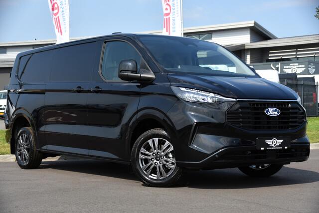 Ford TRANSIT CUSTOM 320 2.0 TDCI L2H1 Limited Black Edition Adaptieve Cruise, Camera, Carplay, 170PK, 2 x Schuifdeur, Multimedia, Keyless, LED,