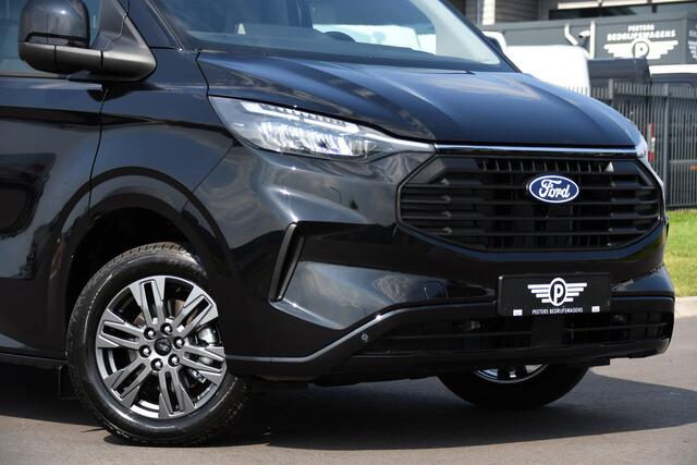 Ford TRANSIT CUSTOM 320 2.0 TDCI L2H1 Limited Black Edition Adaptieve Cruise, Camera, Carplay, 170PK, 2 x Schuifdeur, Multimedia, Keyless, LED,