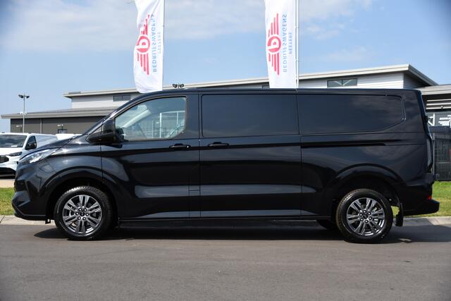 Ford TRANSIT CUSTOM 320 2.0 TDCI L2H1 Limited Black Edition Adaptieve Cruise, Camera, Carplay, 170PK, 2 x Schuifdeur, Multimedia, Keyless, LED,