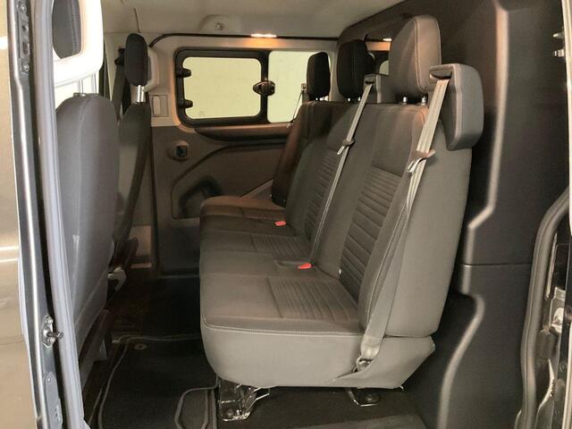 Ford TRANSIT CUSTOM 300 2.0 TDCI L1H1 Limited DC | 170pk Automaat | Dubbele cabine | Dubbele schuifdeur met ruit | Bijrijdersstoel | Stoelverwarming | Scherm | Camera | Achterklep