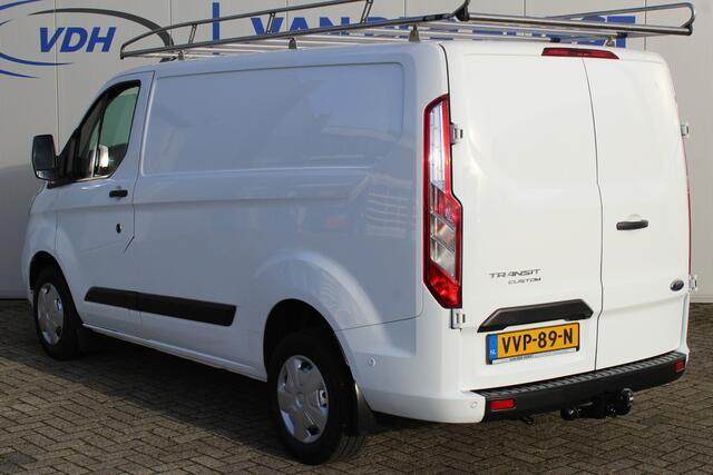Ford TRANSIT CUSTOM 280 2.0-105pk TDCI L1H1 Trend. Goede, nette Ford Transit Custom ! Airco, camera, parkeersensoren v/a, trekhaak, cruise control, bijrijdersbank, imperiaal, telefoonvoorb., etc.