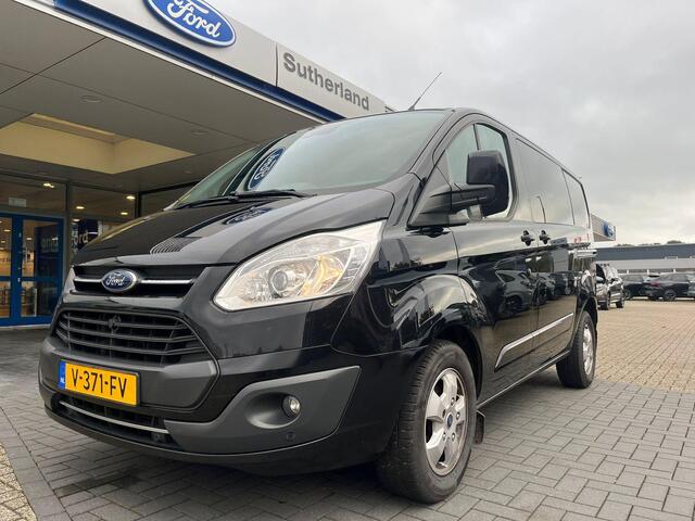 Ford TRANSIT CUSTOM 290 2.0 TDCI L1H1 Limited DC 170pk | Dubbele Cabine | Automaat | Leer | Stoelverwarming | Camera achter | Dubbele schuifdeur |