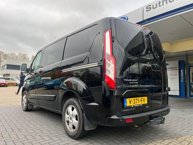 Ford TRANSIT CUSTOM 290 2.0 TDCI L1H1 Limited DC 170pk | Dubbele Cabine | Automaat | Leer | Stoelverwarming | Camera achter | Dubbele schuifdeur |