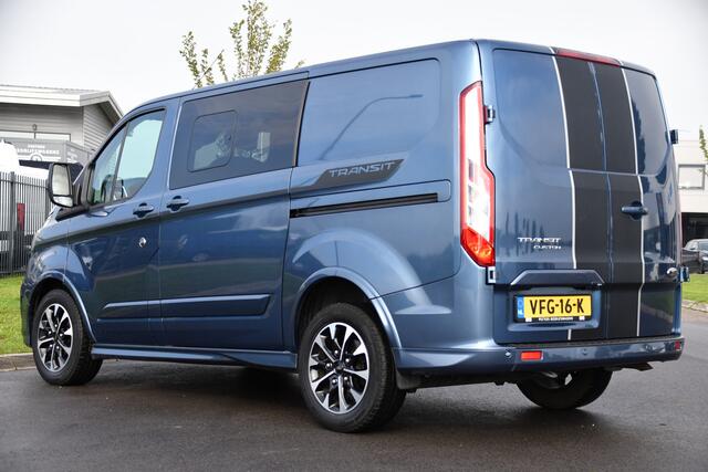 Ford TRANSIT CUSTOM 320 2.0 TDCI L1H1 Sport DC Adaptieve Cruise, Carplay, 185PK, Automaat, Sensoren, multimedia, Stoelverwarming, UNIEK!