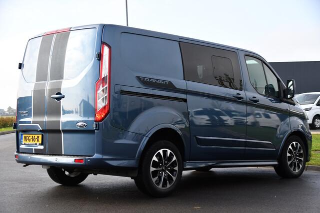 Ford TRANSIT CUSTOM 320 2.0 TDCI L1H1 Sport DC Adaptieve Cruise, Carplay, 185PK, Automaat, Sensoren, multimedia, Stoelverwarming, UNIEK!