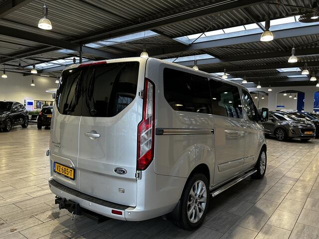 Ford TRANSIT CUSTOM 270 2.2 TDCI L1H1 Anniversary Edition Dubbele Cabine | Leer | Camera | 18" | Trekhaak | Navi | Clima | Cruise | Dubbele schuifdeur