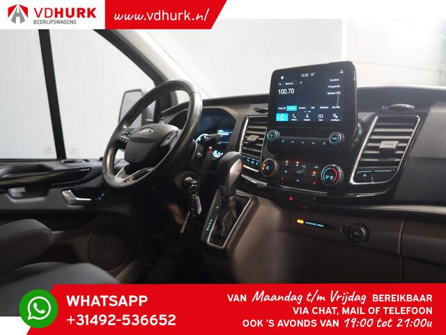 Ford TRANSIT CUSTOM 2.0 TDCI 130 pk Aut. DC Dubbel Cabine LIMITED 2x Schuifdeur/ CarPlay/ Stoelverw./ Cruise/ LMV/ Navi/ Cruise/ PDC V+A/ Trekhaak