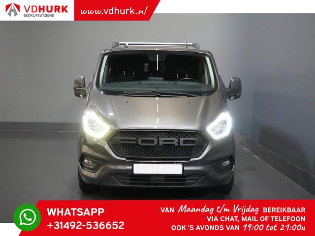 Ford TRANSIT CUSTOM 2.0 TDCI 130 pk Aut. DC Dubbel Cabine LIMITED 2x Schuifdeur/ CarPlay/ Stoelverw./ Cruise/ LMV/ Navi/ Cruise/ PDC V+A/ Trekhaak