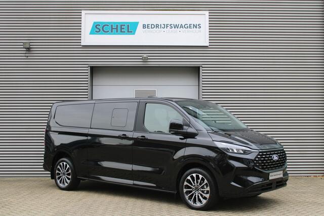 Ford TRANSIT CUSTOM 320 2.0 TDCI L2H1 Tourneo Titanium X DC 170pk - Adaptive Cruise - LED - Blind Spot - Leder - Navigatie - 360 Camera - Trekhaak - Rijklaar