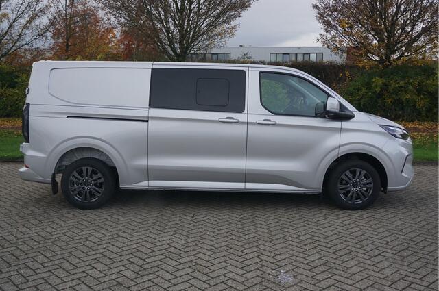 Ford TRANSIT CUSTOM 320L 170PK DC Limited AUT MY2024 Navi, ACC, Trekhaak, 360° Cam, 17" LM, 2x Schuifdeur!! NR. 581