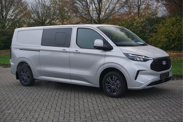 Ford TRANSIT CUSTOM 320L 170PK DC Limited AUT MY2024 Navi, ACC, Trekhaak, 360° Cam, 17" LM, 2x Schuifdeur!! NR. 581