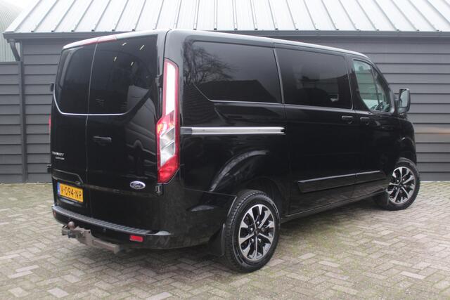 Ford TRANSIT CUSTOM 290 2.0 TDCI L1H1 Limited DC - TREKHAAK - NAVI - 5 PERS. - DUBBEL SCHUIFDEUR -