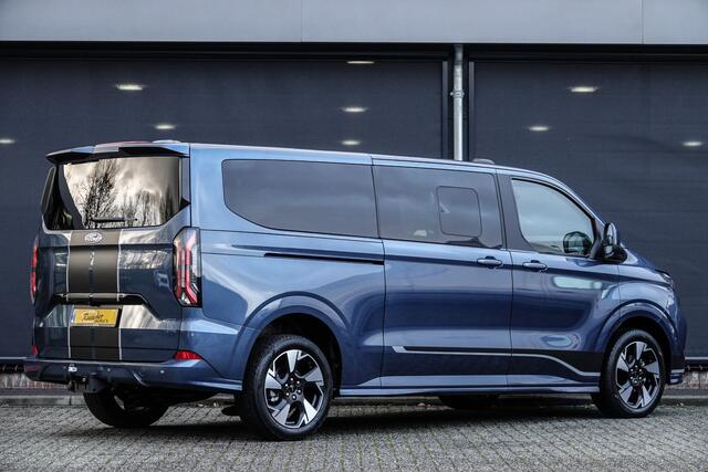 Ford TRANSIT CUSTOM L2H1 170Pk Aut. | Tourneo Sport | Dubbel Cabine | 5-persoons | Camera | Trekhaak | 19''