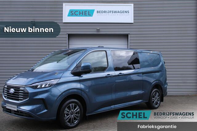 Ford TRANSIT CUSTOM 320 2.0 TDCI L2H1 Limited DC 170pk - Adaptive Cruise - Blind Spot - Navigatie - LED - Stoelverwarming - Rijklaar