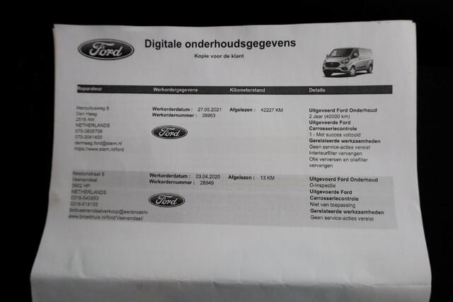 Ford TRANSIT CUSTOM 2.0 TDCI 130pk L2H1 Trend Navi/Camera/Trekhaak 2800kg 05-2020