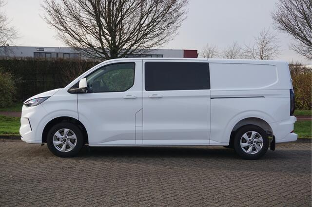Ford TRANSIT CUSTOM 300L 170PK DC Limited AUT BPM VRIJ!! Navi, ACC, 360° Cam, 16" LM!! NR. 779
