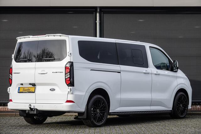 Ford TRANSIT CUSTOM L2H1 2.0Tdci 170Pk Aut. | Kombi Limited | Dubbel Cabine | 6-Persoons | Trekhaak | Spoilerpack | 19''