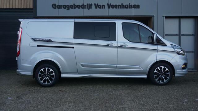 Ford TRANSIT CUSTOM 320 2.0 TDCI 185pk L2H1 Sport 2x Schuifdeur DC LED 17inch LM A-Camera *2800kg Trekgewicht* Trekhaak 88337km!