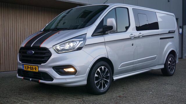 Ford TRANSIT CUSTOM 320 2.0 TDCI 185pk L2H1 Sport 2x Schuifdeur DC LED 17inch LM A-Camera *2800kg Trekgewicht* Trekhaak 88337km!