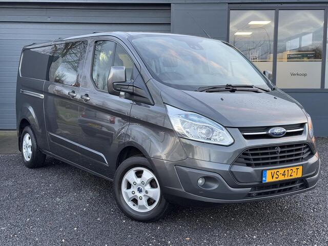 Ford TRANSIT CUSTOM 290 2.2 TDCI L2H1 Limited DC Dubbele Cabine,Navi,Airco,Cruise,Stoelverwarming,Trekhaak,LM Velgen,PDC,N.A.P,APK tot 06-2025