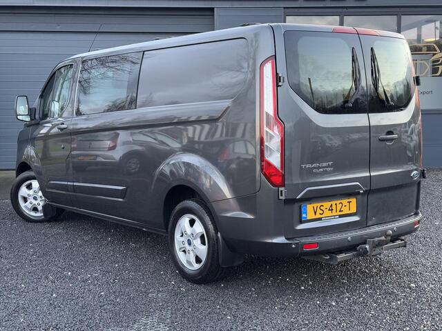 Ford TRANSIT CUSTOM 290 2.2 TDCI L2H1 Limited DC Dubbele Cabine,Navi,Airco,Cruise,Stoelverwarming,Trekhaak,LM Velgen,PDC,N.A.P,APK tot 06-2025