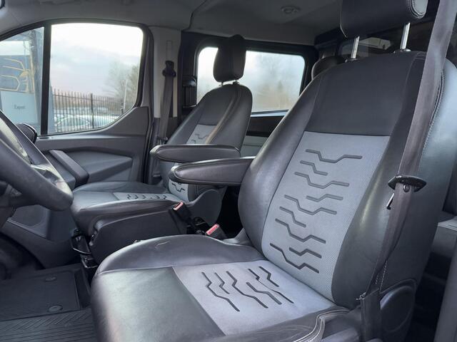 Ford TRANSIT CUSTOM 290 2.2 TDCI L2H1 Limited DC Dubbele Cabine,Navi,Airco,Cruise,Stoelverwarming,Trekhaak,LM Velgen,PDC,N.A.P,APK tot 06-2025