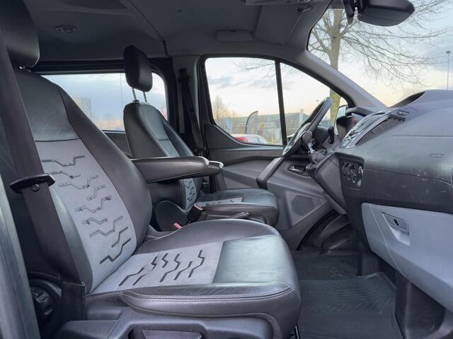 Ford TRANSIT CUSTOM 290 2.2 TDCI L2H1 Limited DC Dubbele Cabine,Navi,Airco,Cruise,Stoelverwarming,Trekhaak,LM Velgen,PDC,N.A.P,APK tot 06-2025