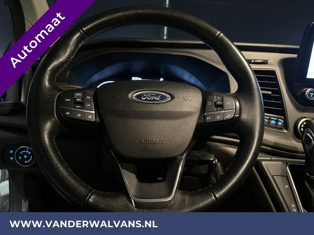 Ford TRANSIT CUSTOM 2.0 TDCI 130pk Automaat **BPM VRIJ voor de Ondernemer** L2H1 Euro6 Airco | Camera | Navigatie | LED Trekhaak, Apple Carplay, Android Auto, Cruisecontrol, Parkeersensoren, Verwarmde voorruit, Bijrijdersbank
