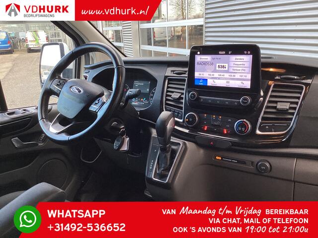 Ford TRANSIT CUSTOM 2.0 TDCI 170 pk Aut. L2 DC Dubbel Cabine/ Standkachel/ 2x Schuifdeur/ CarPlay/ Bi-Xenon/ Stoelverw./ Cruise/ Airco/ Trekhaak