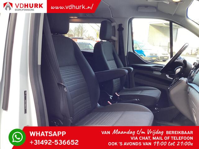 Ford TRANSIT CUSTOM 2.0 TDCI 170 pk Aut. L2 DC Dubbel Cabine/ Standkachel/ 2x Schuifdeur/ CarPlay/ Bi-Xenon/ Stoelverw./ Cruise/ Airco/ Trekhaak