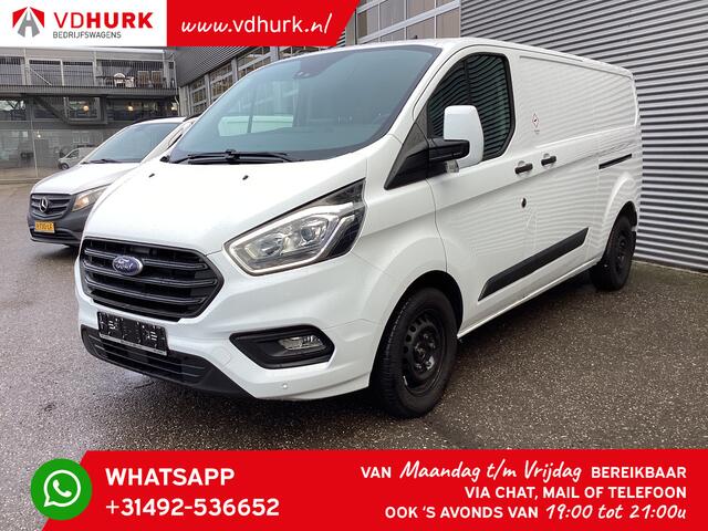 Ford TRANSIT CUSTOM 300 2.0 TDCI 130 pk Aut. L2 2x Schuifdeur/ Standkachel/ Stoelverw./ Carplay/ Cruise/ PDC V+A/ Camera