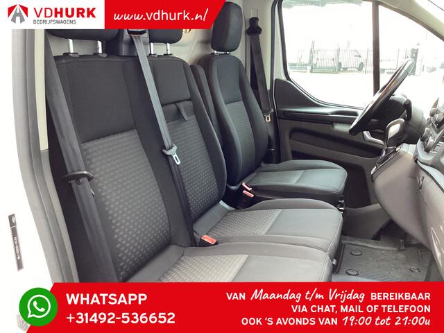 Ford TRANSIT CUSTOM 300 2.0 TDCI 130 pk Aut. L2 2x Schuifdeur/ Standkachel/ Stoelverw./ Carplay/ Cruise/ PDC V+A/ Camera