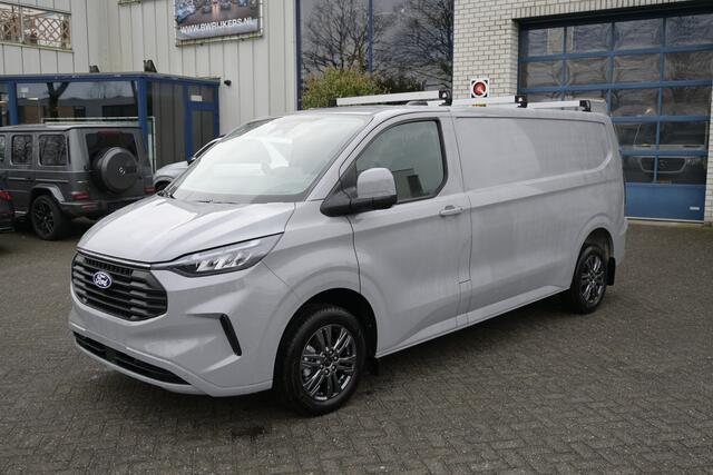 Ford TRANSIT CUSTOM 320L L2 2.0 TDCI 170 pk Limited Dakdragers, Trekhaak 2500 KG, ACC, LED, Navigatie, Camera