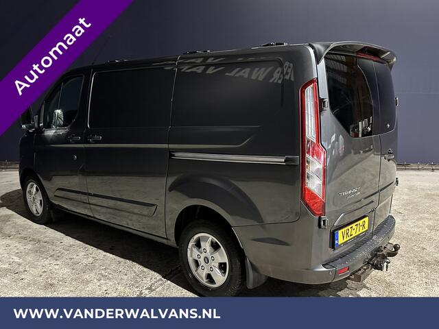 Ford TRANSIT CUSTOM 2.0TDCI 130pk Automaat L1H1 Euro6 Airco | 2x zijdeur | Trekhaak | LM velgen Cruisecontrol, Parkeersensoren, Dakdragers, Verwarmde voorruit, Bijrijdersbank