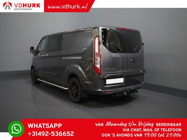 Ford TRANSIT CUSTOM 2.0 TDCI 170 pk L2 Limited DC Dubbel Cabine 2x Schuifdeuren/ Stoelverw./ 17"LMV/ Navi/ Cruise/ Camera/ PDC/ Trekhaak