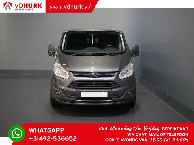 Ford TRANSIT CUSTOM 2.0 TDCI 170 pk L2 Limited DC Dubbel Cabine 2x Schuifdeuren/ Stoelverw./ 17"LMV/ Navi/ Cruise/ Camera/ PDC/ Trekhaak