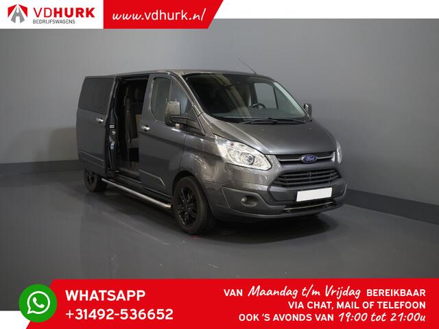 Ford TRANSIT CUSTOM 2.0 TDCI 170 pk L2 Limited DC Dubbel Cabine 2x Schuifdeuren/ Stoelverw./ 17"LMV/ Navi/ Cruise/ Camera/ PDC/ Trekhaak