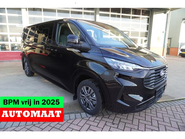 Ford TRANSIT CUSTOM 320L 2.0 TDCI 170PK L2H1 Limited DC Automaat Schuifdeur links en rechts | Airco | Adap.Cruise | Navi | Camera