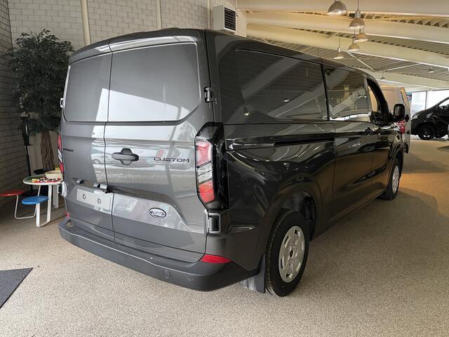 Ford TRANSIT CUSTOM 340 2.0 TDCI L2H1 Trend DC 6 persoons / NIEUW / bpm vrij / rijklaar ¤ 40.950 ex btw / lease vanaf ¤ 733 / direct leverbaar / airco / cruise / apple carplay / camera / magnetic grey metallic