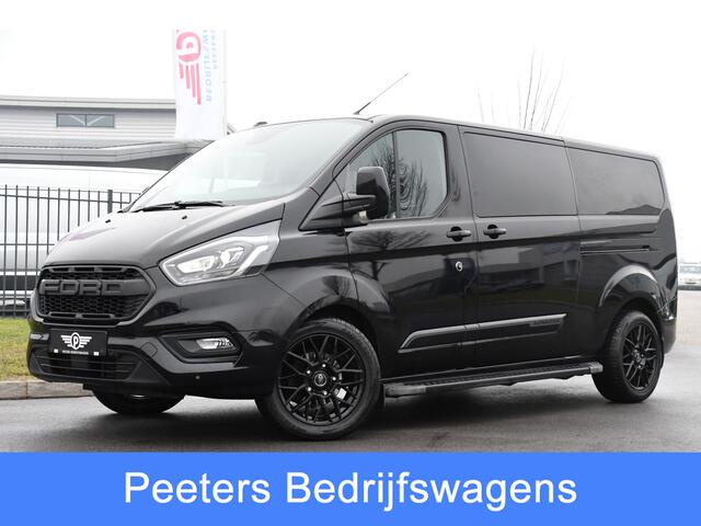 Ford TRANSIT CUSTOM 320 2.0 TDCI L2H1 Platinum Edition DC Black Edition Camera, Cruise, Carplay, 130PK, Automaat, Multimedia, LED, Leder, Stoelverwarming, UNIEK!