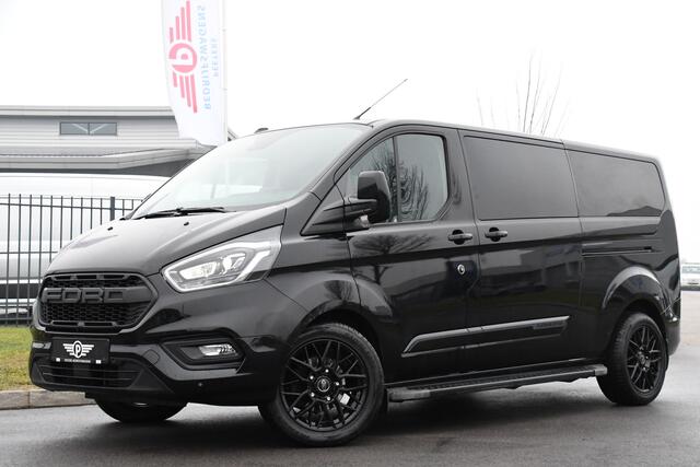 Ford TRANSIT CUSTOM 320 2.0 TDCI L2H1 Platinum Edition DC Black Edition Camera, Cruise, Carplay, 130PK, Automaat, Multimedia, LED, Leder, Stoelverwarming, UNIEK!