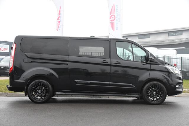 Ford TRANSIT CUSTOM 320 2.0 TDCI L2H1 Platinum Edition DC Black Edition Camera, Cruise, Carplay, 130PK, Automaat, Multimedia, LED, Leder, Stoelverwarming, UNIEK!