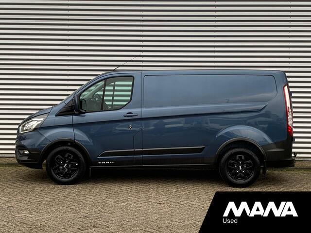 Ford TRANSIT CUSTOM 300 2.0 TDCI L1H1 Trail LED Airco Cruise Navi LMV Leder Camera Trekhaak Dodehoek-Detectie Sensoren LaneAssist Verwarmde-Stoel/Ruit/Spiegels 12V 40dkm!!