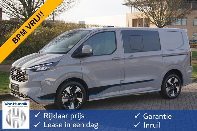 Ford TRANSIT CUSTOM 320S 170PK DC Sport AUT BPM VRIJ!! Navi, ACC, Trekhaak, 360° Cam, 17" LM, Elek. Schuifdeur!! NR. 993